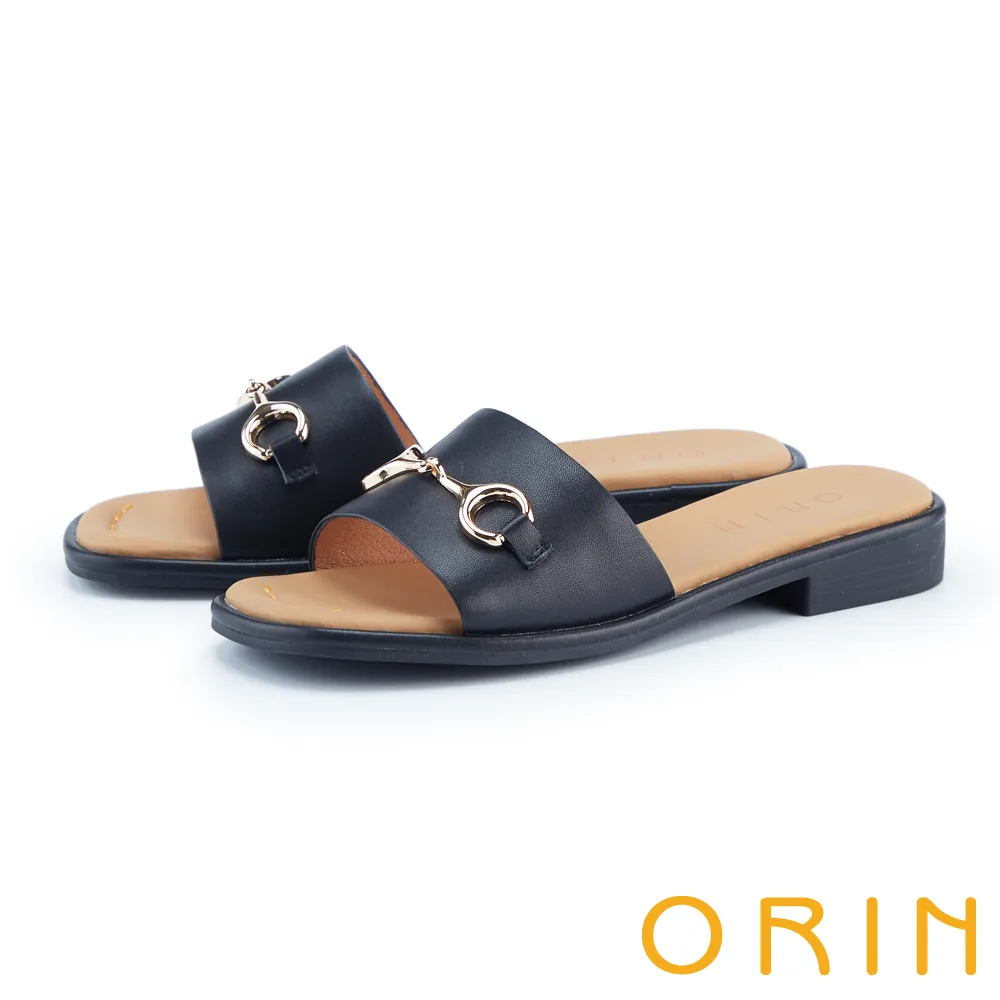 【ORIN】馬銜釦牛皮平底休閒鞋(杏色) 歷史價格詳細信息