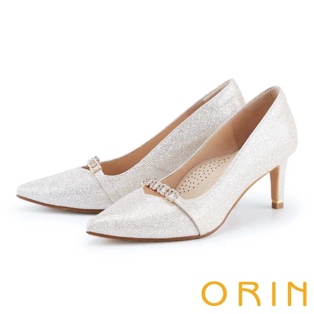 ORIN 格麗特金屬尖頭花嫁 女 高跟鞋 銀色 歷史價格詳細信息