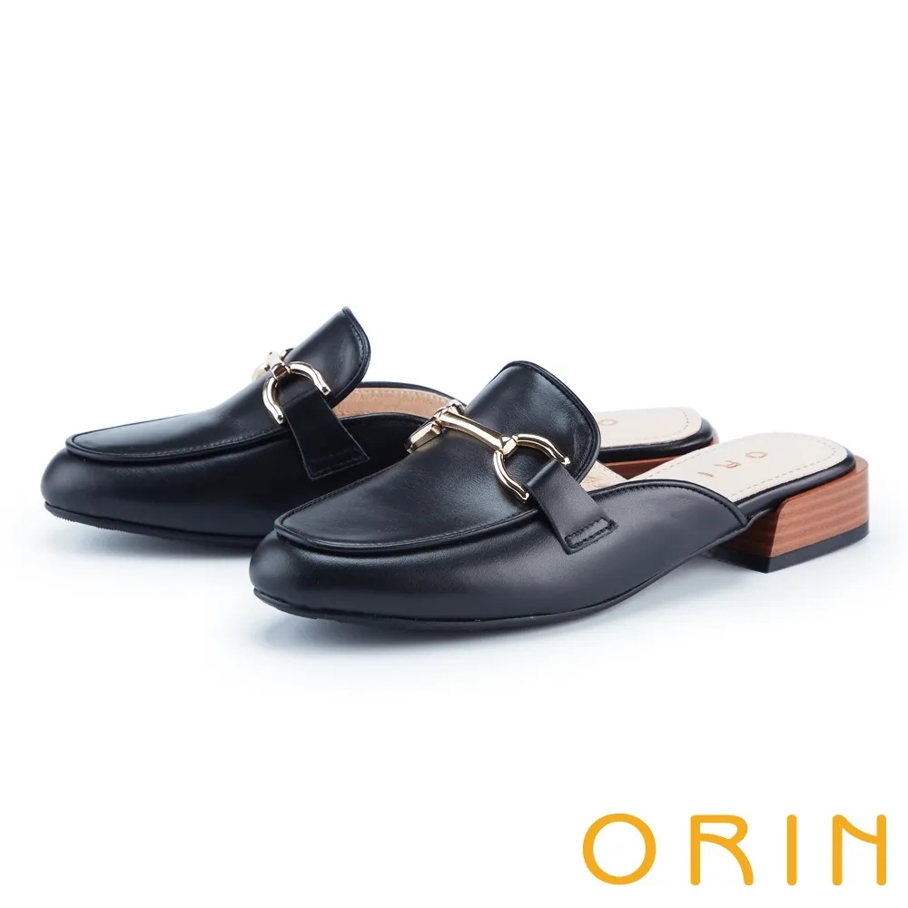 【ORIN】馬銜釦牛皮平底休閒鞋(杏色) 歷史價格詳細信息