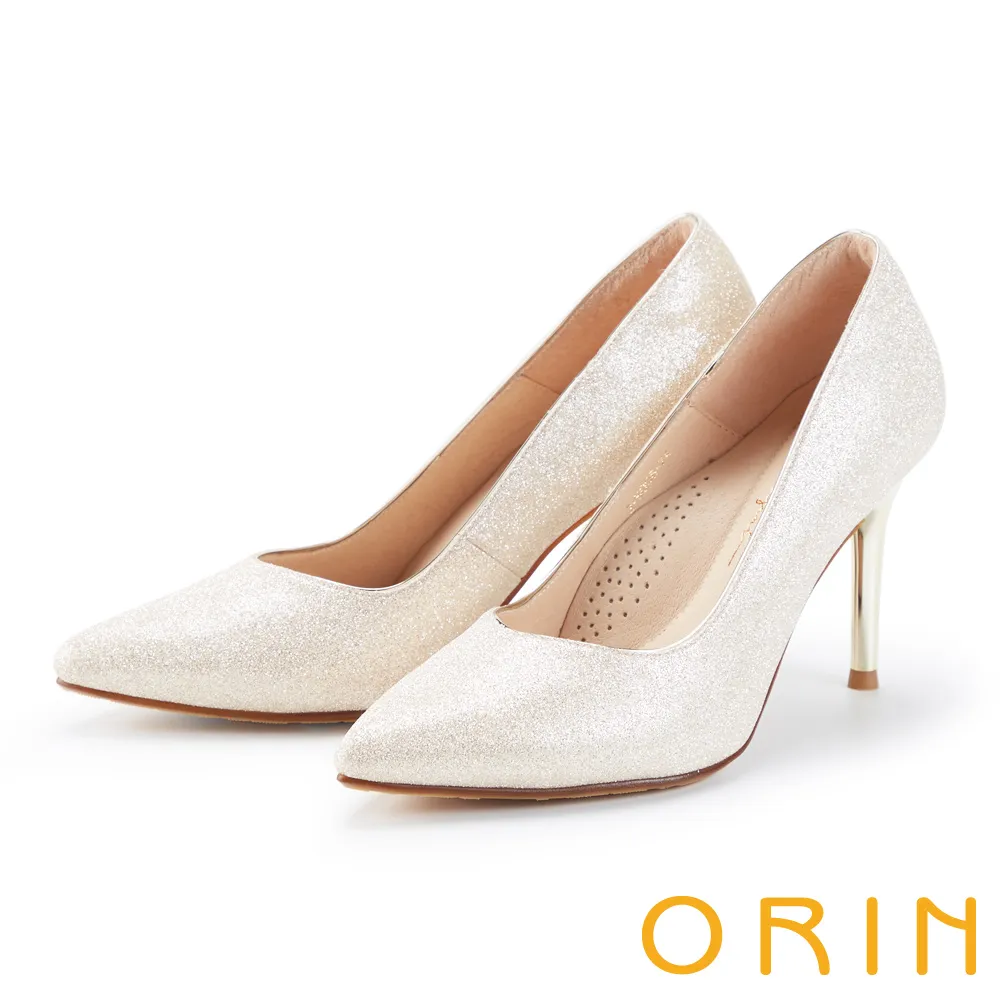 ORIN 格麗特金屬尖頭花嫁 女 高跟鞋 銀色 歷史價格詳細信息