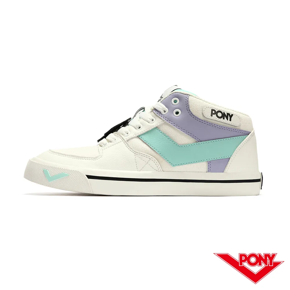 【PONY】ATOP 滑板鞋 遊戲塗鴉 中筒 - 男女鞋-白 歷史價格詳細信息