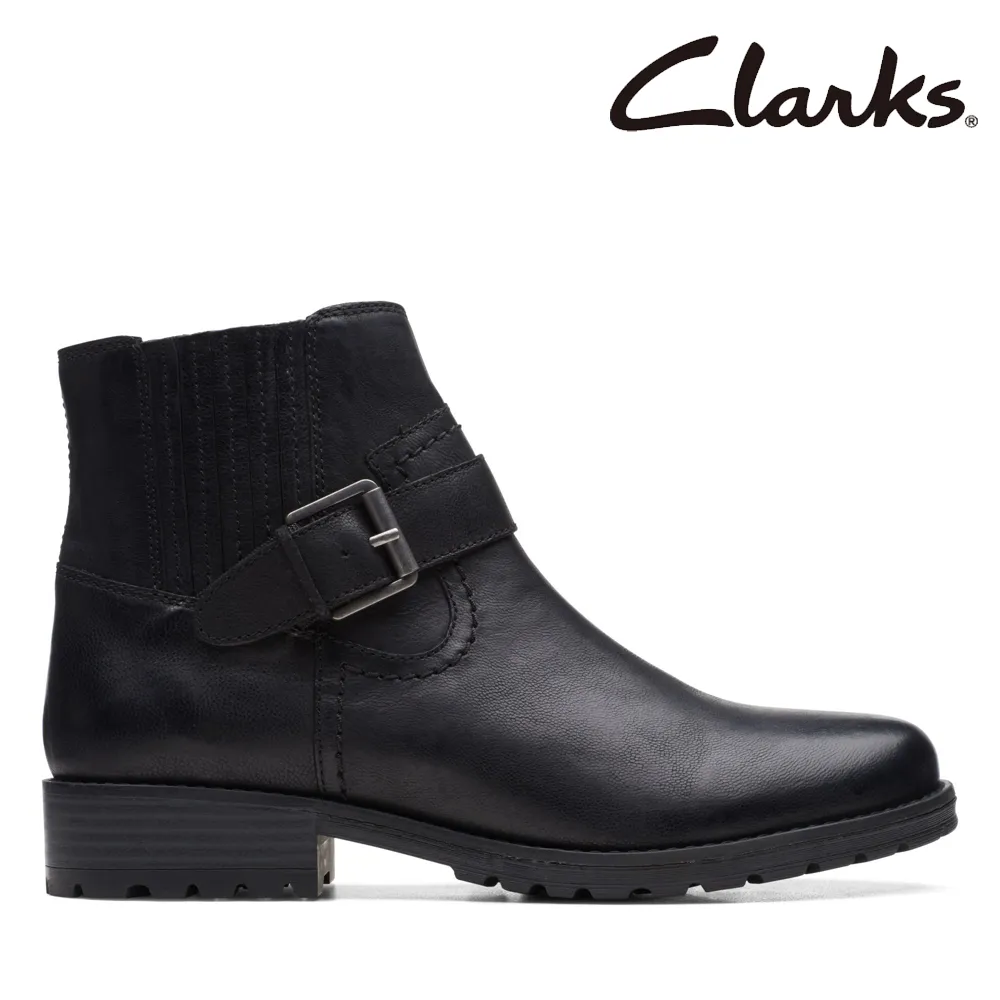 【Clarks】金屬飾釦時尚梯形方跟娃娃鞋CLF74682D 歷史價格詳細信息