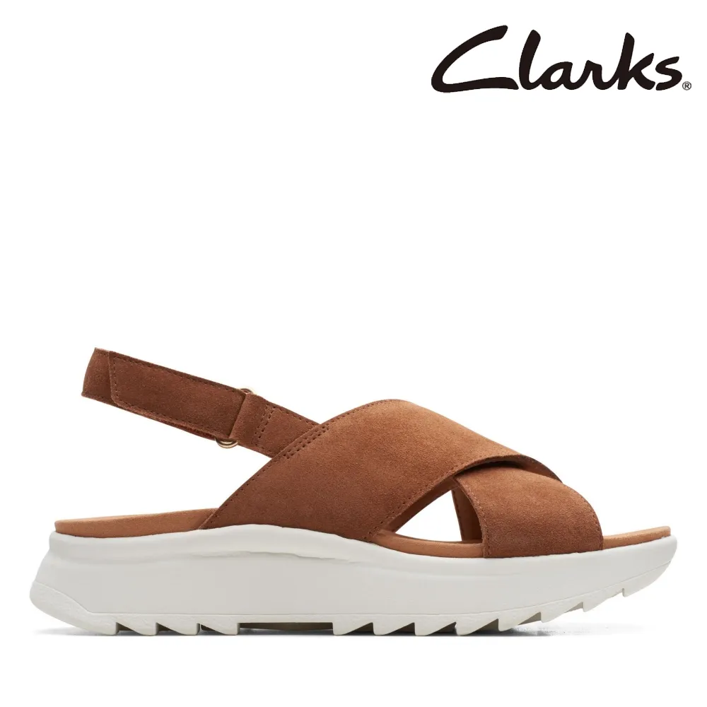 【Clarks】女款Dash Lite Strap 微尖頭交叉魔鬼氈輕量休閒鞋 CLF70437C 歷史價格詳細信息