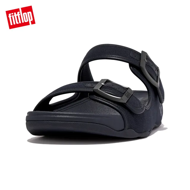 【FitFlop】GOGH MOC MENS BUCKLE LEATHER SLIDES扣環裝飾皮革雙帶涼鞋-男(巧克力棕) 歷史價格詳細信息