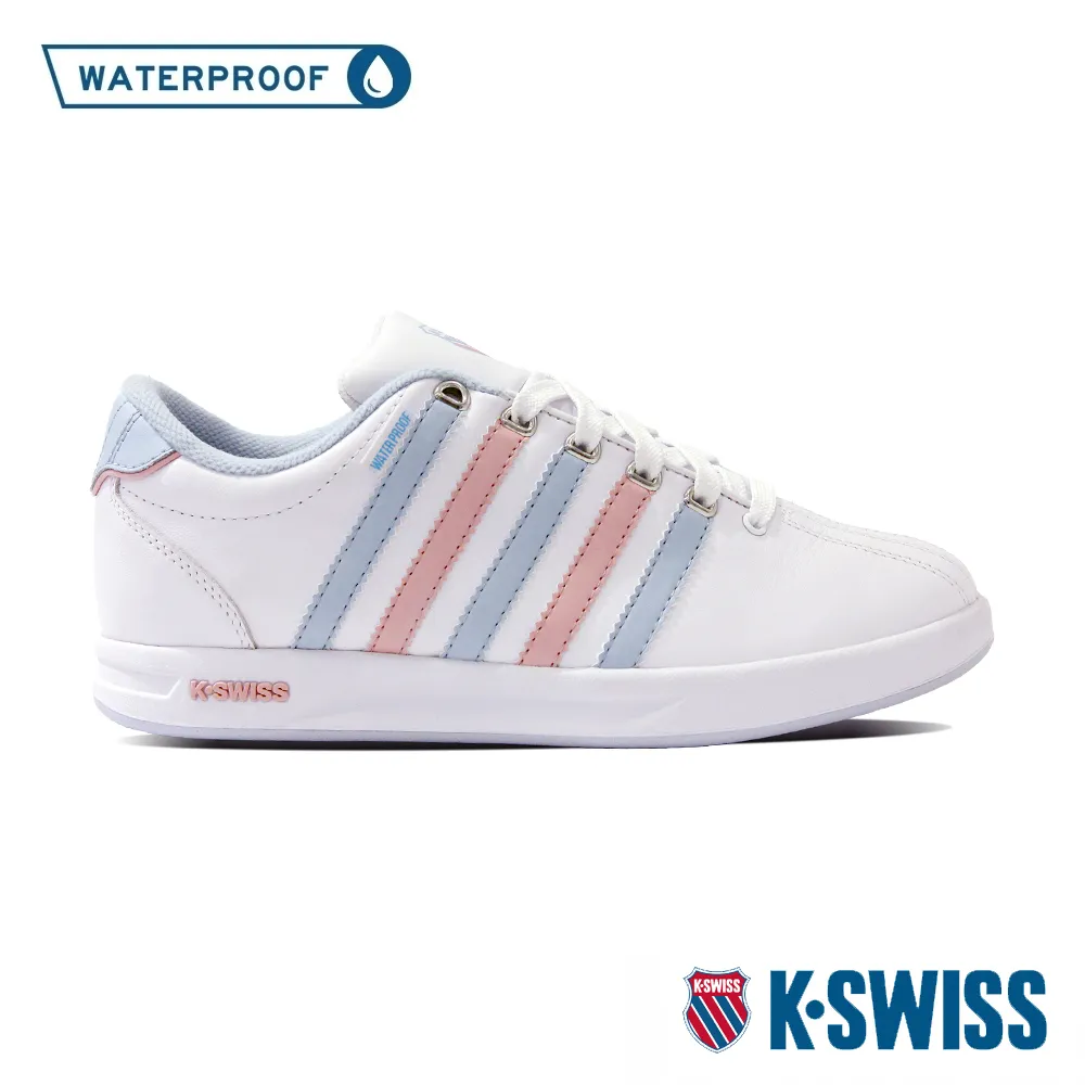 K-SWISS Court Pro WP防水運動鞋-女-白/藍/紅 歷史價格詳細信息