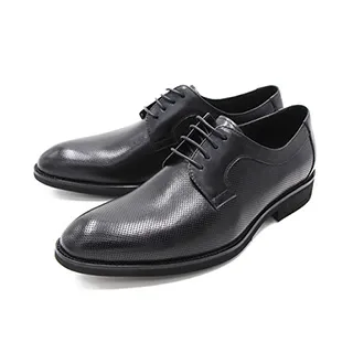 WALKING ZONE(男) 尖頭素面綁帶皮鞋 男鞋-黑(另有棕) 歷史價格詳細信息