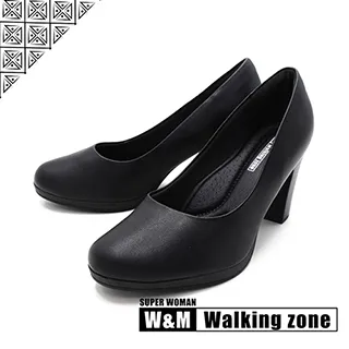 WALKING ZONE SUPER WOMAN系列 圓頭素面高跟鞋 女鞋-卡其(另有白.黑.咖) 歷史價格詳細信息