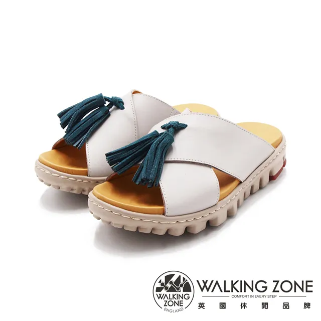 WALKING ZONE(女) 交叉帶楔型厚底彈力涼鞋 女鞋 -黑(另有鐵灰) 歷史價格詳細信息