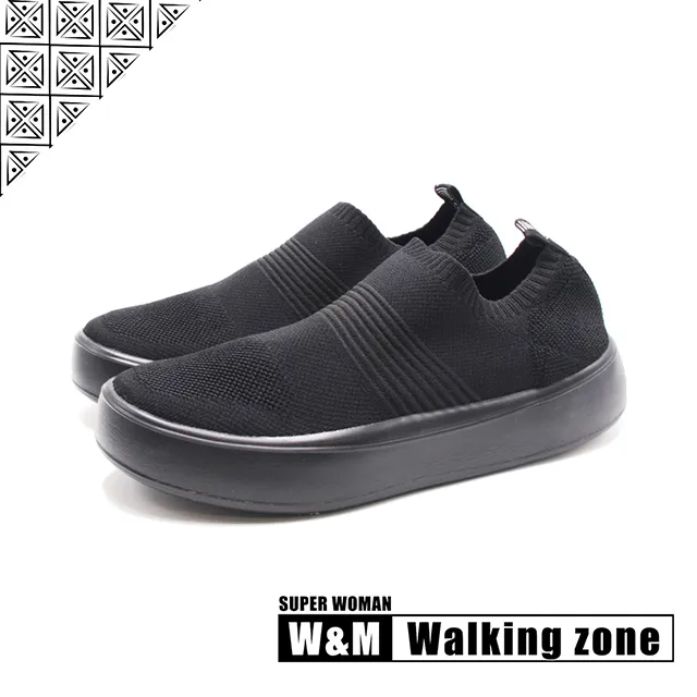 WALKING ZONE 針織透氣綁帶運動鞋 男鞋-藍(另有黑) 歷史價格詳細信息