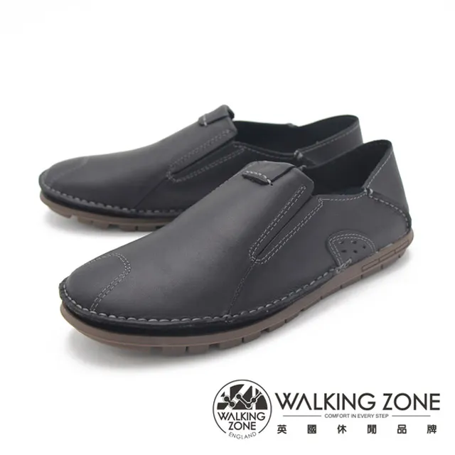 WALKING ZONE 英倫雅痞風 百搭休閒男皮鞋 -咖啡(另有黑) 歷史價格詳細信息