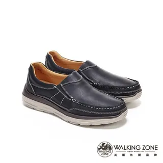 WALKING ZONE 時尚樂福鞋 莫卡辛男鞋-黑 (另有咖) 歷史價格詳細信息