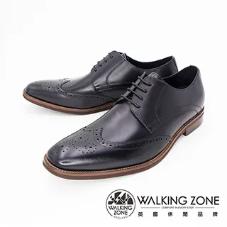 WALKING ZONE(男) 英倫素色綁帶皮鞋 男鞋-棕(另有黑) 歷史價格詳細信息