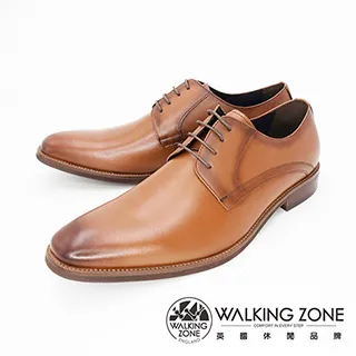 WALKING ZONE(男) 英倫素色綁帶皮鞋 男鞋-棕(另有黑) 歷史價格詳細信息