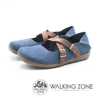 WALKING ZONE 兩穿可踩式懶人休閒鞋 男鞋-藍(另有咖啡) 歷史價格詳細信息