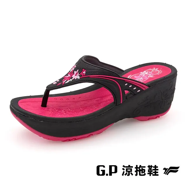 G.P(女)花漾厚底舒適人字拖鞋 女鞋-咖啡色B12-G3769W-30 歷史價格詳細信息