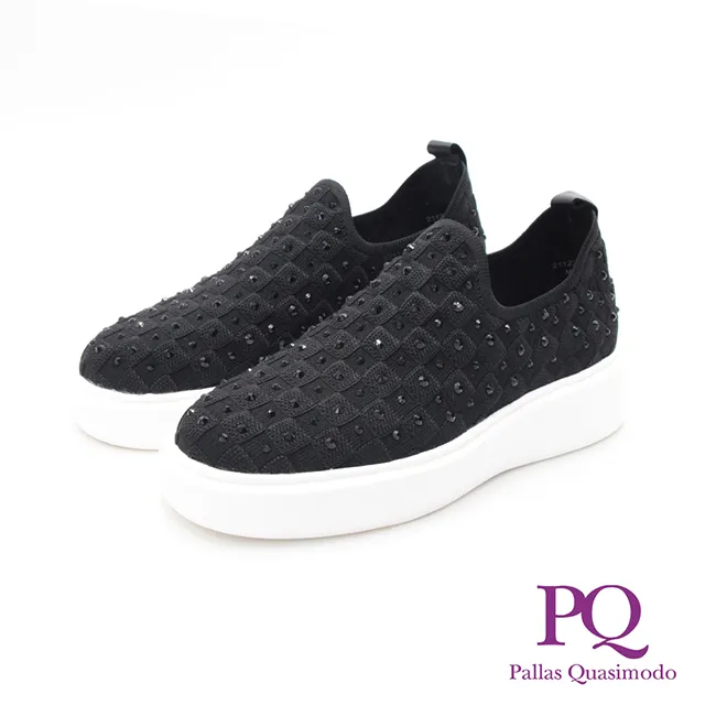 PQ(女)飛織輕量慢跑運動休閒鞋 女鞋-黑色(另有卡其色) 歷史價格詳細信息