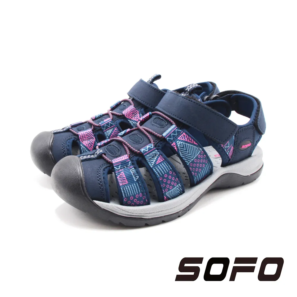 SOFO(女)水陸溯溪速乾款魔鬼氈護趾涼鞋 女鞋-黑 歷史價格詳細信息