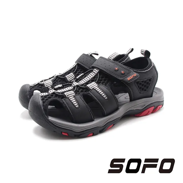 SOFO(女)水陸溯溪速乾款魔鬼氈護趾涼鞋 女鞋-黑 歷史價格詳細信息