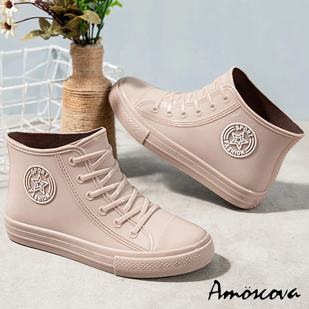 【Amoscova】雨天煞星 MARK短筒雨靴1609-黑色 歷史價格詳細信息