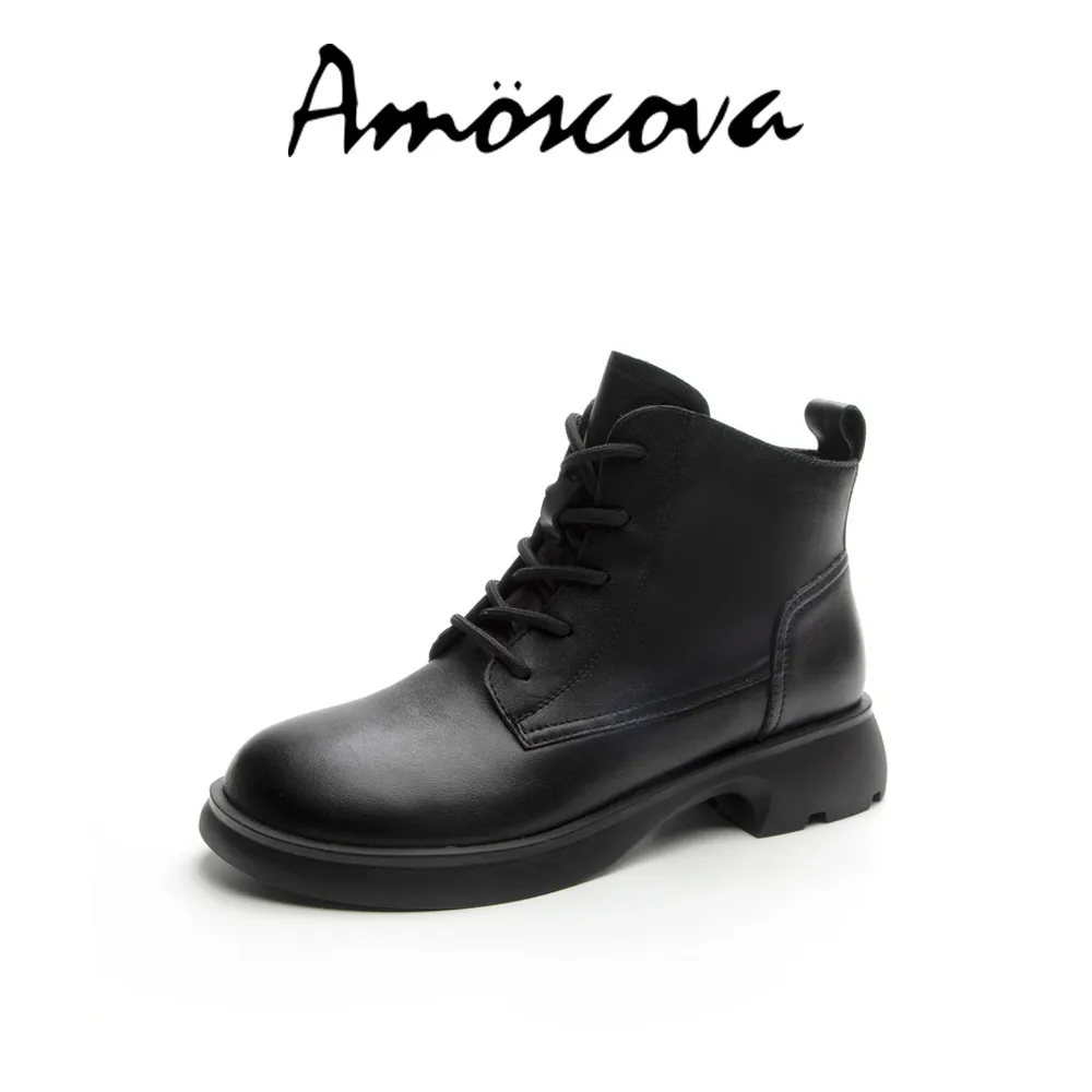 【Amoscova】女靴 顯瘦長筒靴 高筒靴 純色騎士靴 不過膝長靴 中跟靴 長筒馬汀靴 女鞋(1674) 歷史價格詳細信息