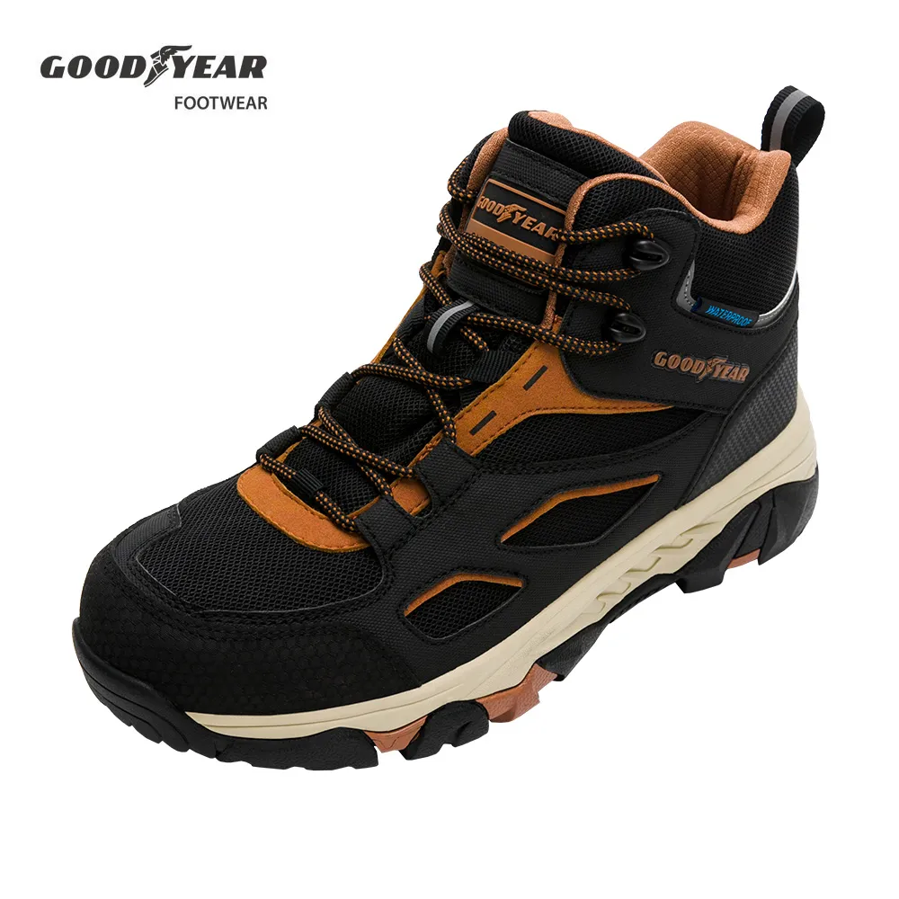【GOODYEAR 固特異】登山健行鞋/男 戶外 郊山 動態防水 耐磨 高筒 黑色(戰術靴GAMO03540) 歷史價格詳細信息