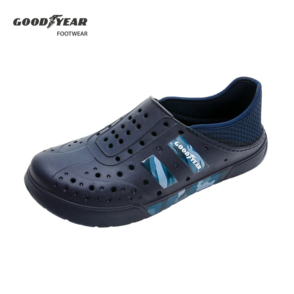 GOODYEAR 輕便厚底洞洞鞋 寬楦舒適 輪胎刻紋大底 可調可拆式後絆帶 戶外露營風 男女款 黑GAWP42740 歷史價格詳細信息