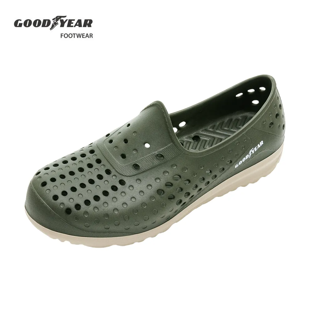 【GOODYEAR 固特異】多功能洞洞鞋 男/晴雨兩用鞋 墨綠(GAMP33325) 歷史價格詳細信息
