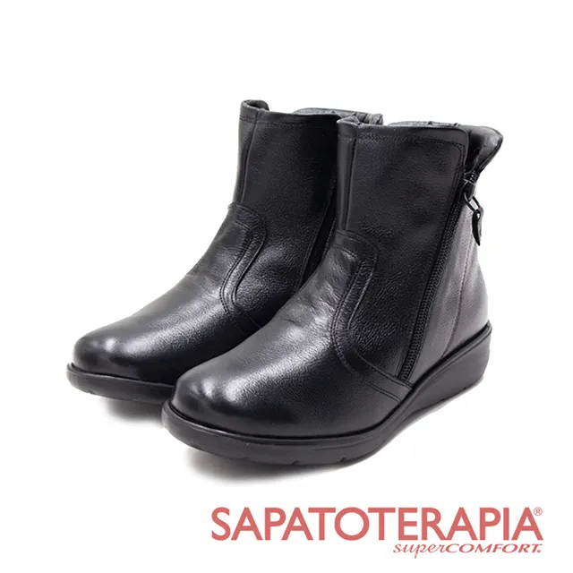 SAPATOTERAPIA(女)好穿好走雙鍊女鞋靴-黑色 價格比較,價格查詢,歷史價格詳細信息