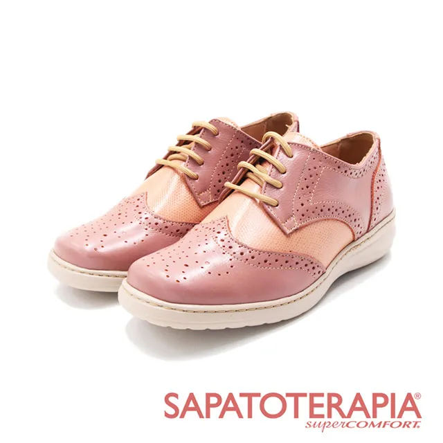 SAPATOTERAPIA(女)牛津雕花漸色休閒鞋 女鞋-玫瑰粉 歷史價格詳細信息