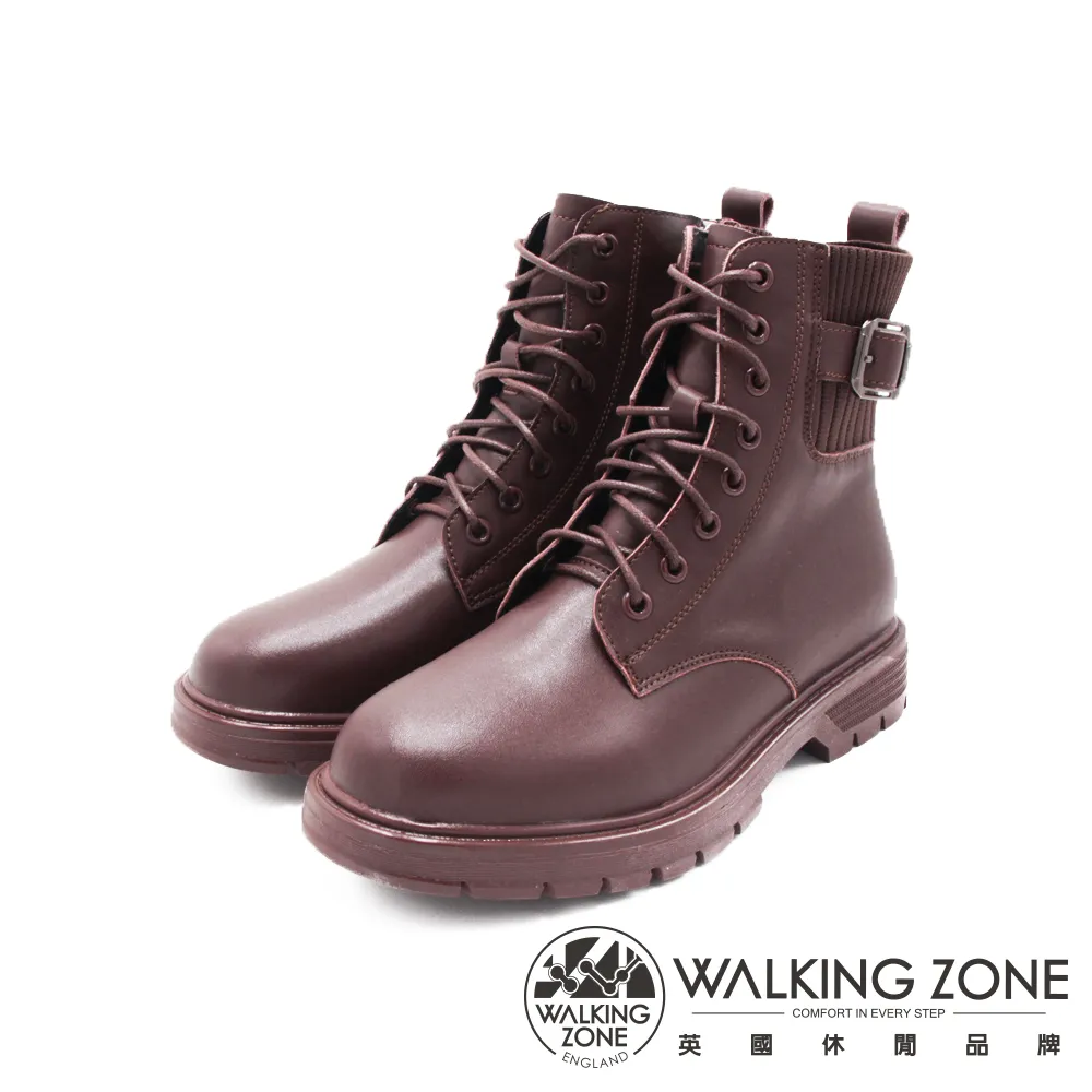 WALKING ZONE(女) 經典綁帶休閒鞋女鞋-白(另有黑) 歷史價格詳細信息