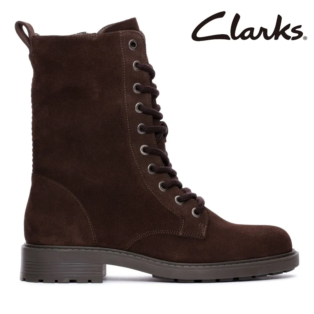 【Clarks】女款Orinoco2 Style寬楦軍裝風側拉鏈休閒靴 CLF67932B 歷史價格詳細信息