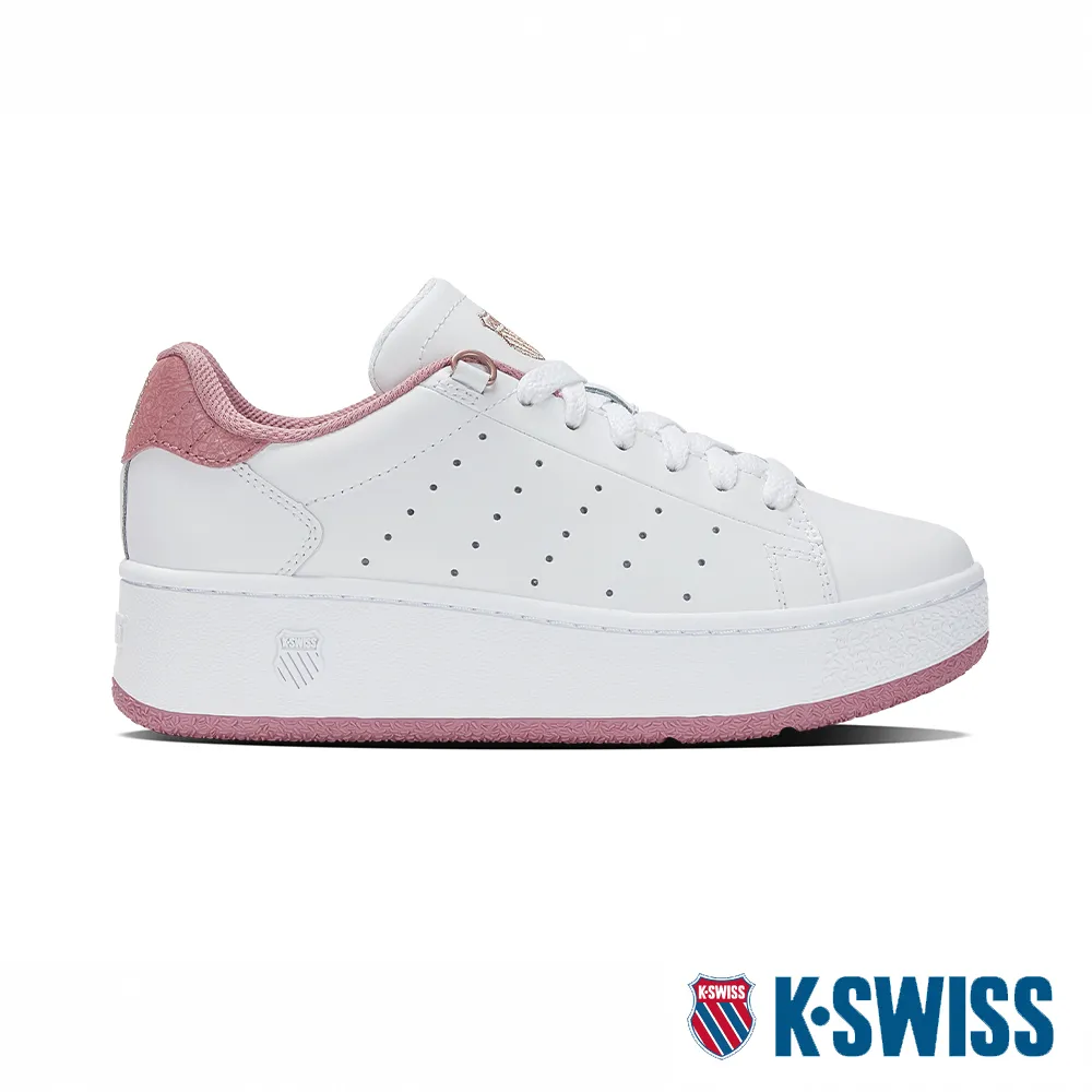【K-SWISS】時尚運動鞋 Classic PF Platform(-女-白/卡其) 歷史價格詳細信息