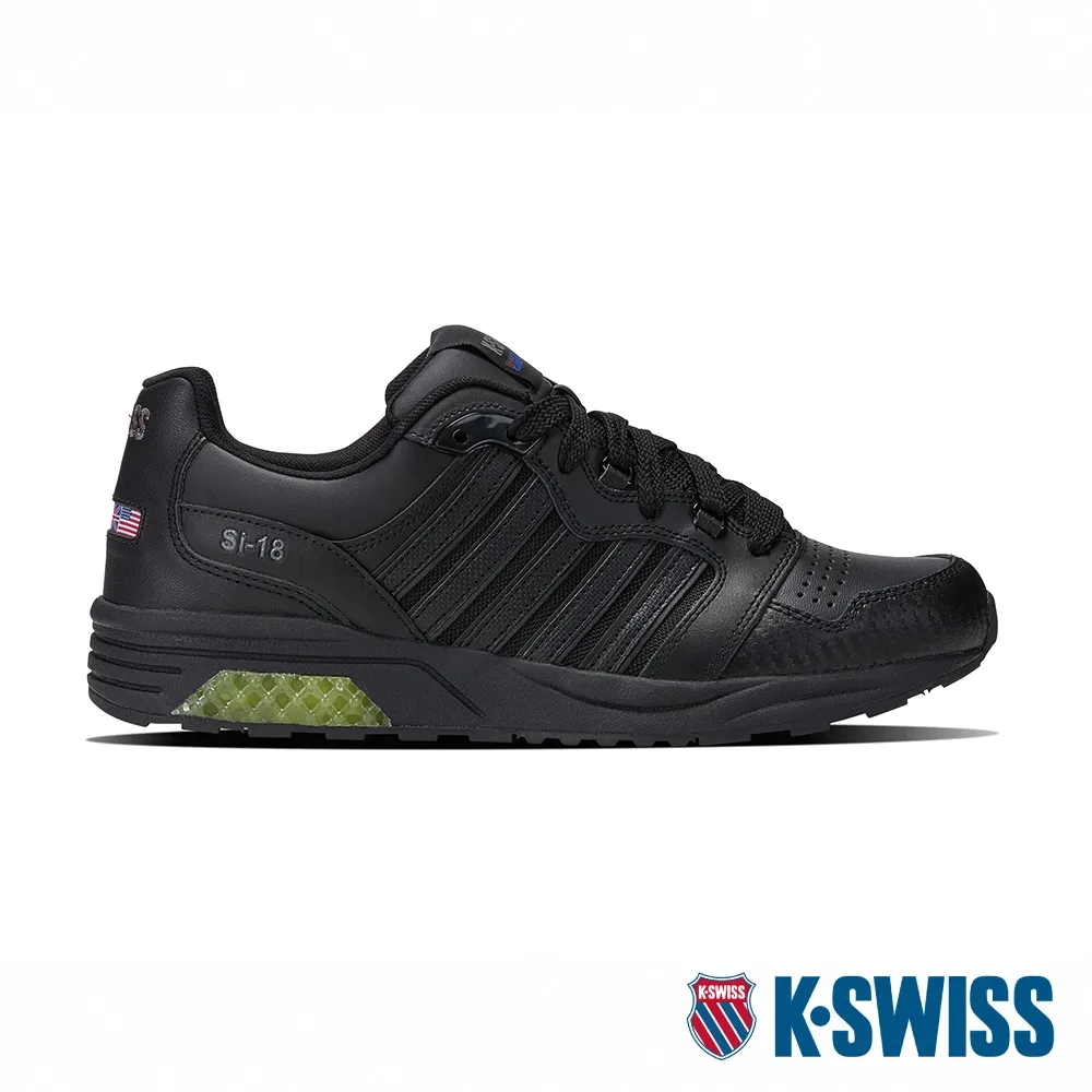 K-swiss Si-18 黑 皮質 網布 多材質混搭 休閒運動鞋 男款 NO.B3083【07920-087】 歷史價格詳細信息