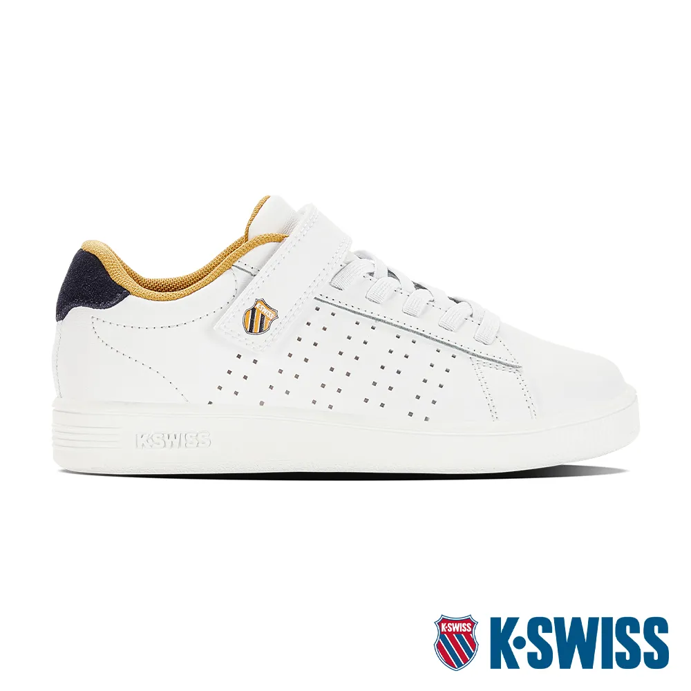 K-SWISS Court Casper VLC時尚運動鞋-童-白/火箭 歷史價格詳細信息