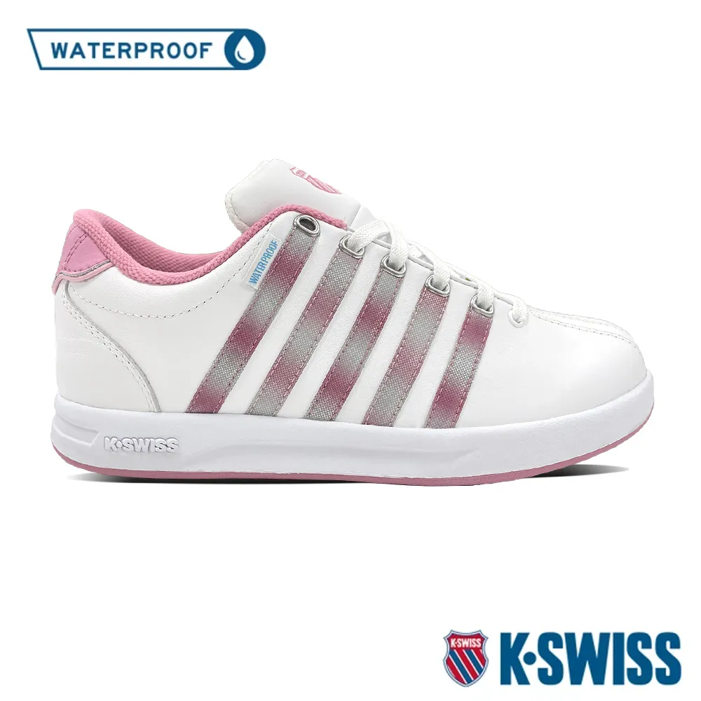 K-SWISS Court Pro WP防水運動鞋-女-白/藍/紅 歷史價格詳細信息