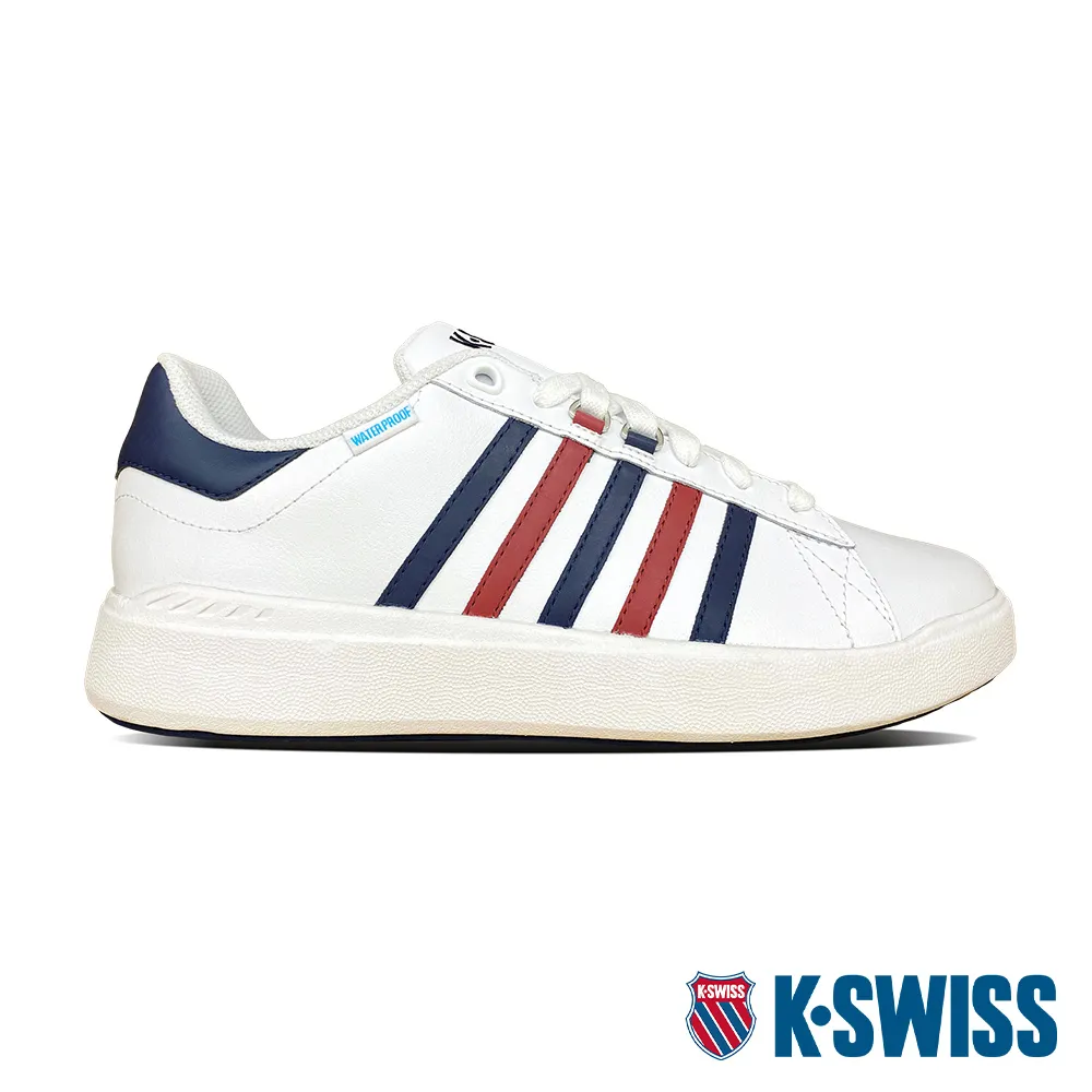 K-SWISS Pershing Court Light DS WP防水運動鞋-女-白/夜幕藍 歷史價格詳細信息