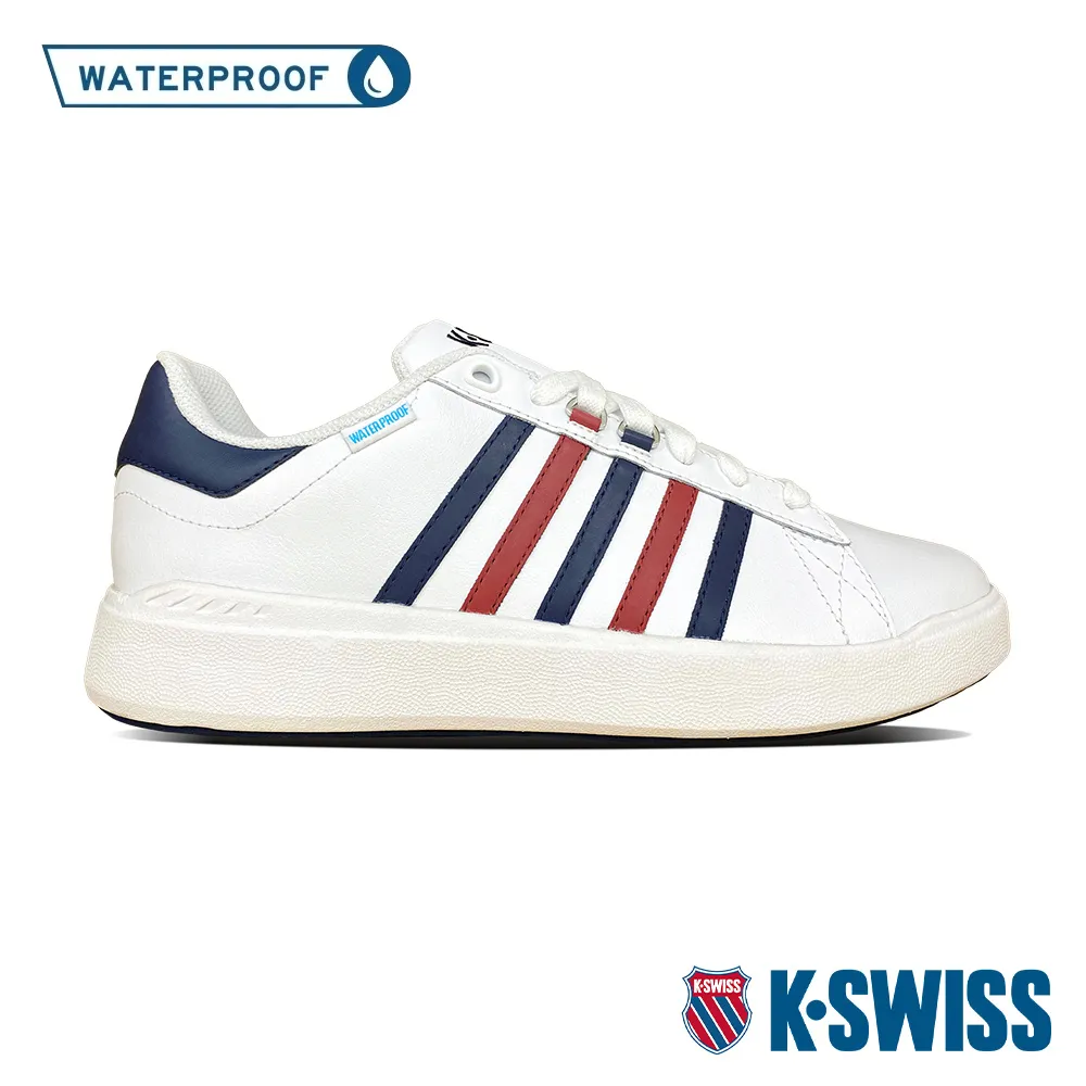 K-SWISS Pershing Court Light DS WP防水運動鞋-女-白/夜幕藍 歷史價格詳細信息