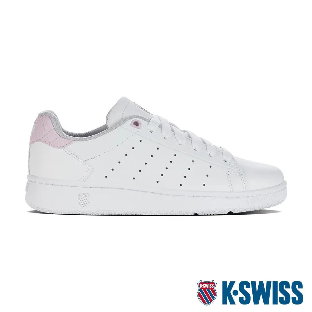 K-swiss 白/灰/粉紅 皮質 運動休閒鞋 女款 NO.J1186【新竹皇家95585-152】 歷史價格詳細信息