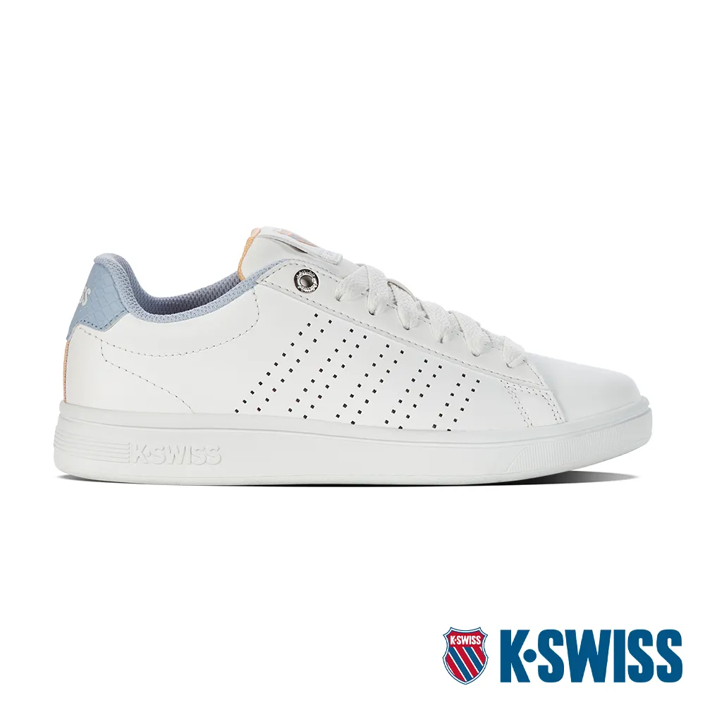 K-SWISS Base Court時尚運動鞋-男-白/藍 歷史價格詳細信息