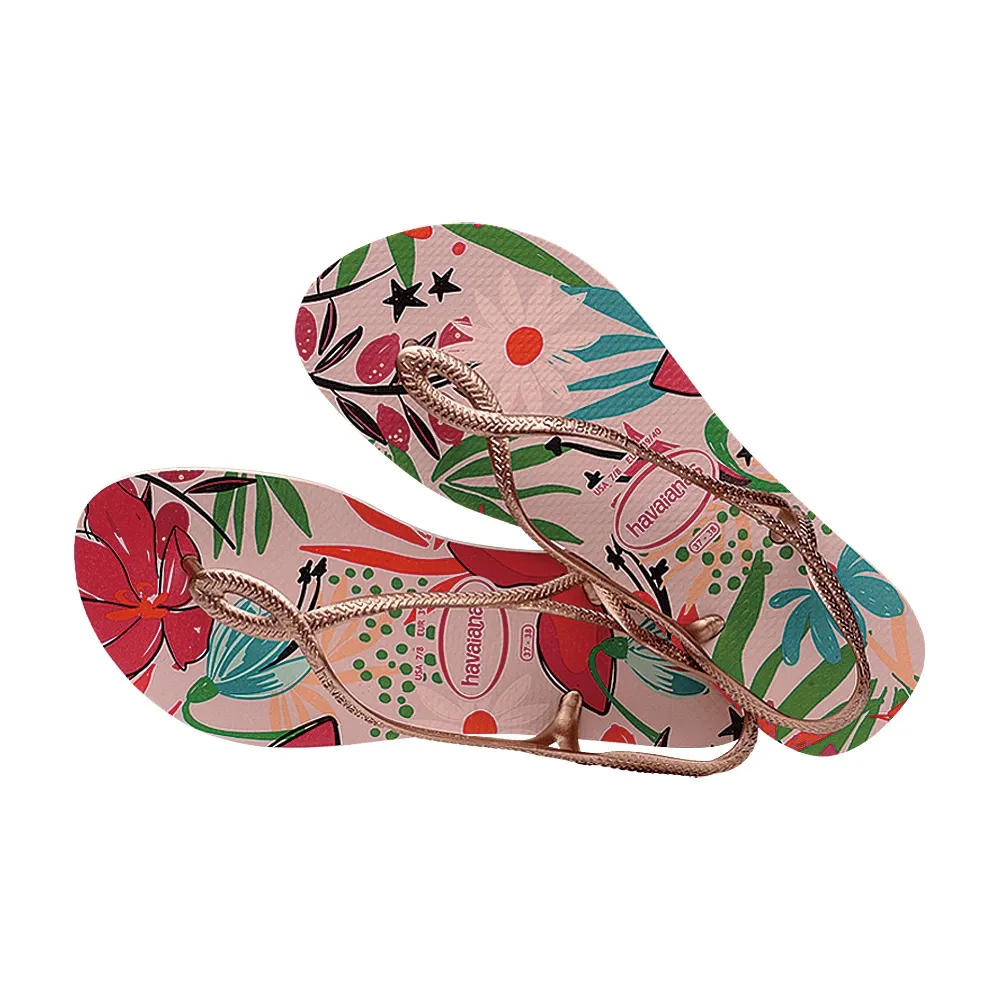 Havaianas 涼拖鞋 Luna 女鞋 黑 全黑 夾腳拖 涼鞋 麻花 細帶 哈瓦仕 ACS 41296970090W 歷史價格詳細信息