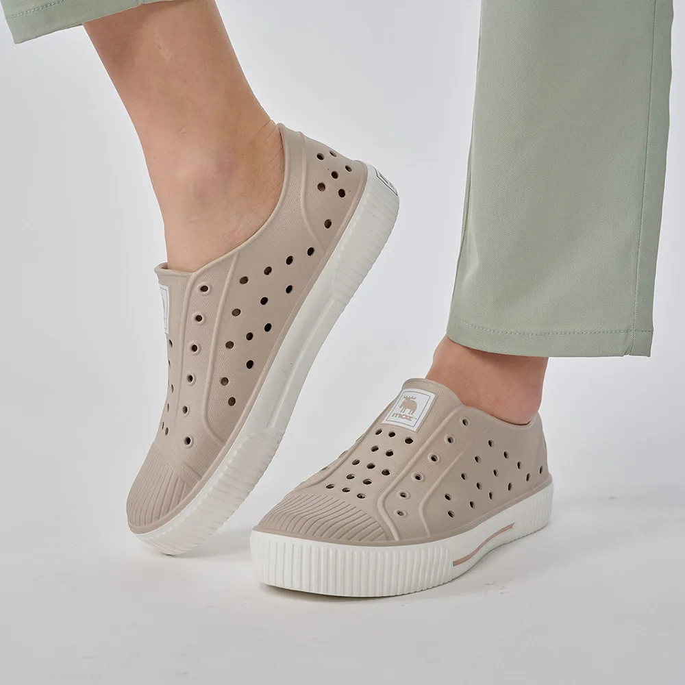 moz瑞典 拼色厚底駝鹿魔鬼氈帆布餅乾鞋(鮮奶茶) 歷史價格詳細信息