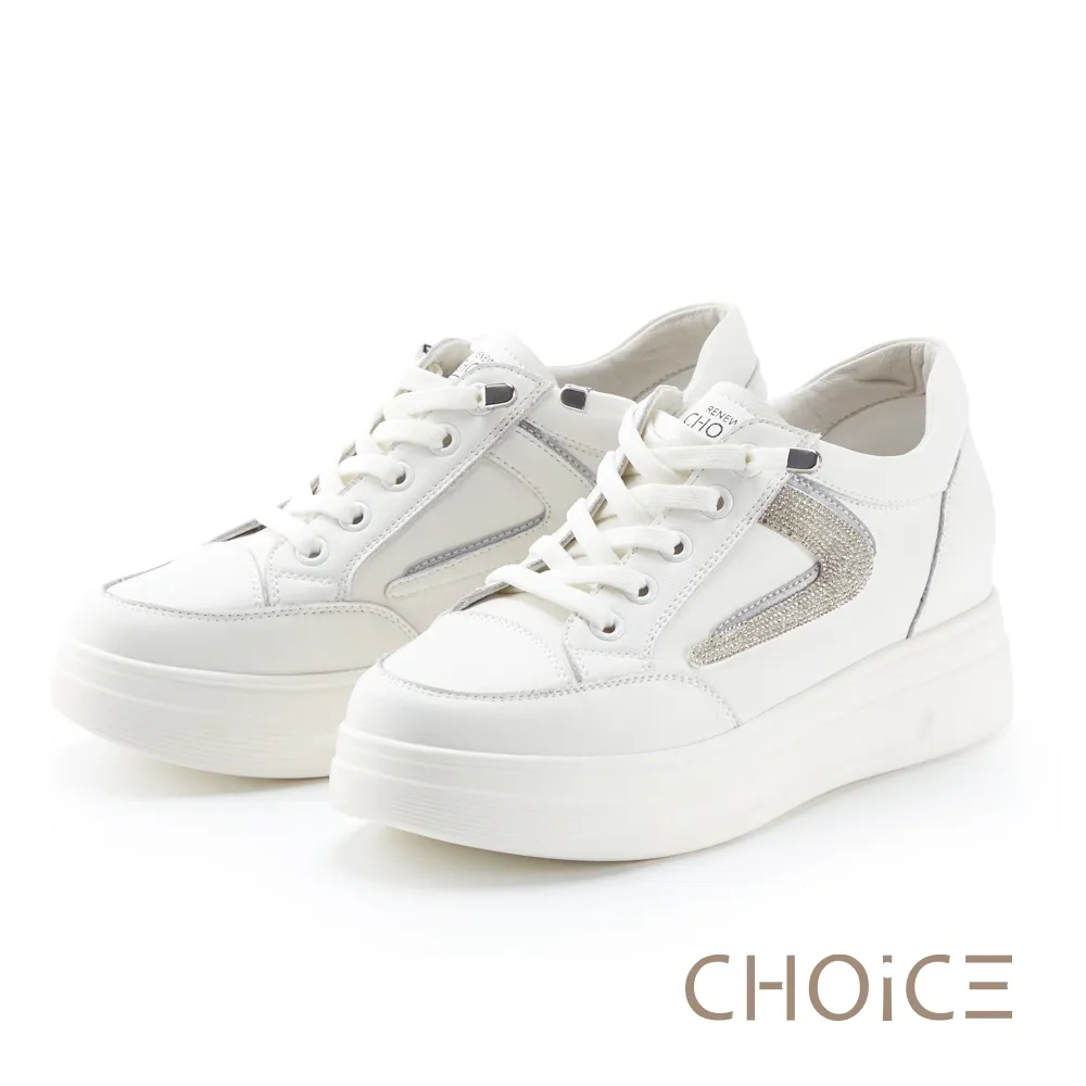 【CHOiCE】雙材質綁帶厚底穆勒休閒鞋(藍色) 歷史價格詳細信息