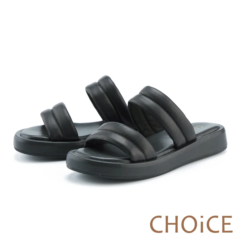 【CHOiCE】二字造型真皮厚底 女 拖鞋(白色) 歷史價格詳細信息