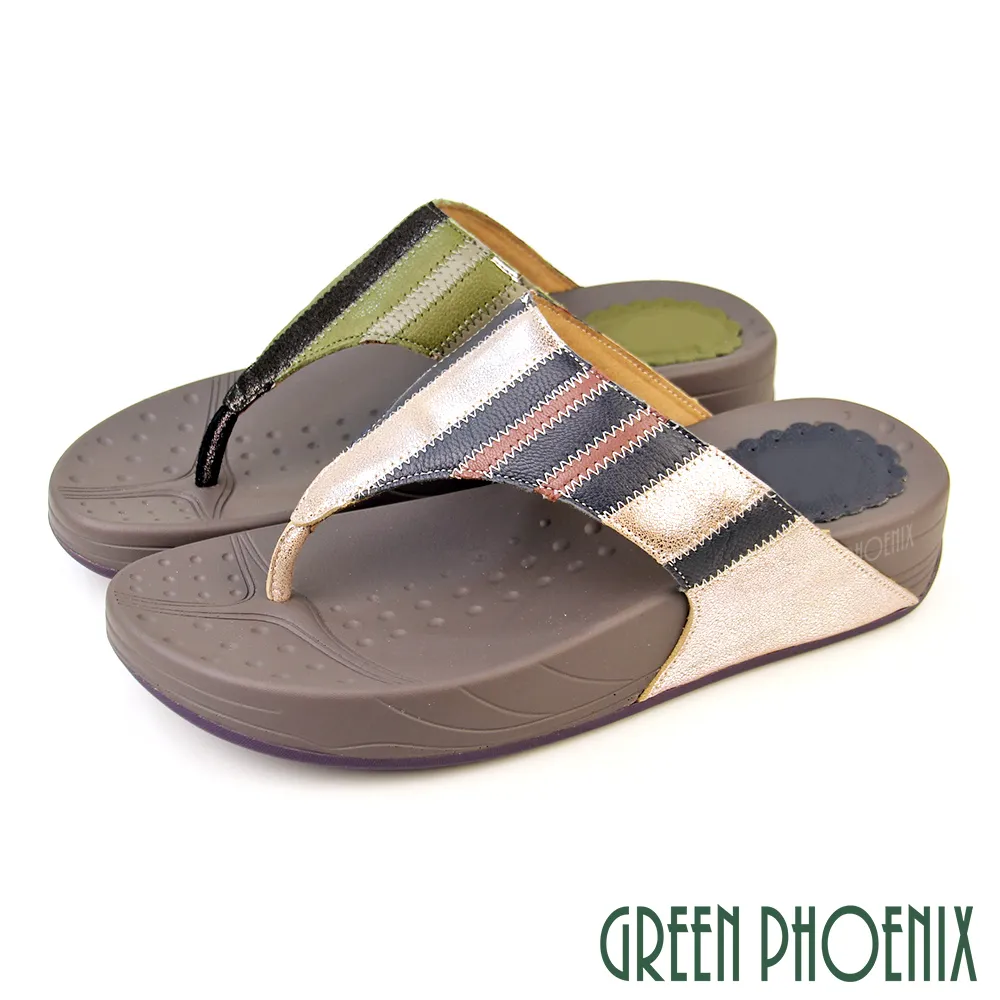 【GREEN PHOENIX】女 拖鞋 厚底 楔型 輕量 水鑽 透膚紗網 韓國製 U60-21891 歷史價格詳細信息