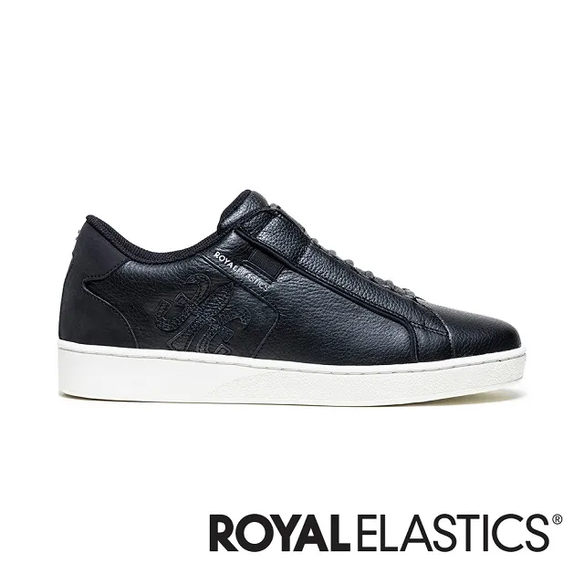Royal Adelaid 黑色 皮質 套入 休閒運動鞋 男款 NO.B0800【新竹皇家 02693-999】 歷史價格詳細信息