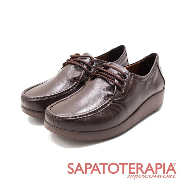 SAPATOTERAPIA(女)綁帶直套厚底休閒鞋 女鞋-深咖 歷史價格詳細信息