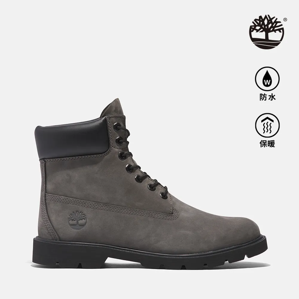 Timberland 男款灰色磨砂革防水6吋休閒靴|A64YW033 歷史價格詳細信息