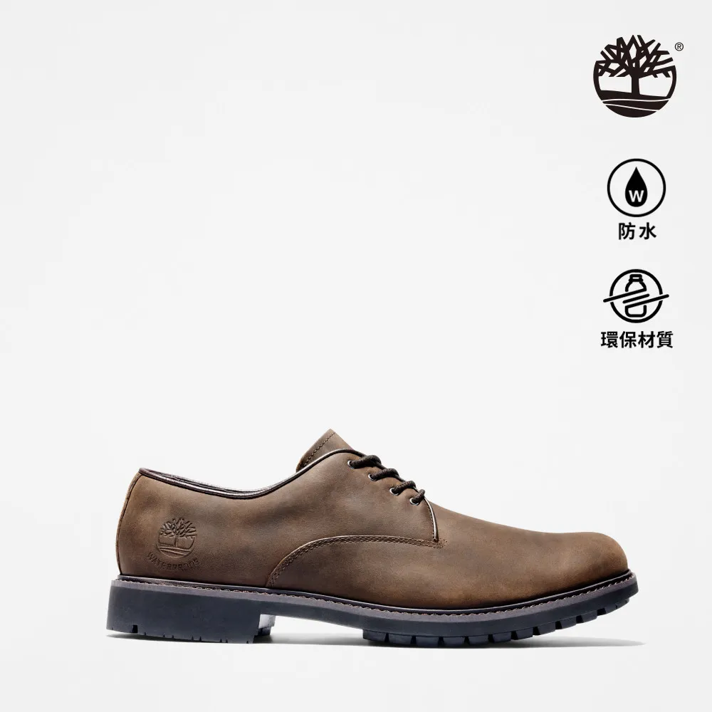 Timberland 男款棕色皮革防水休閒鞋|5550R242 歷史價格詳細信息