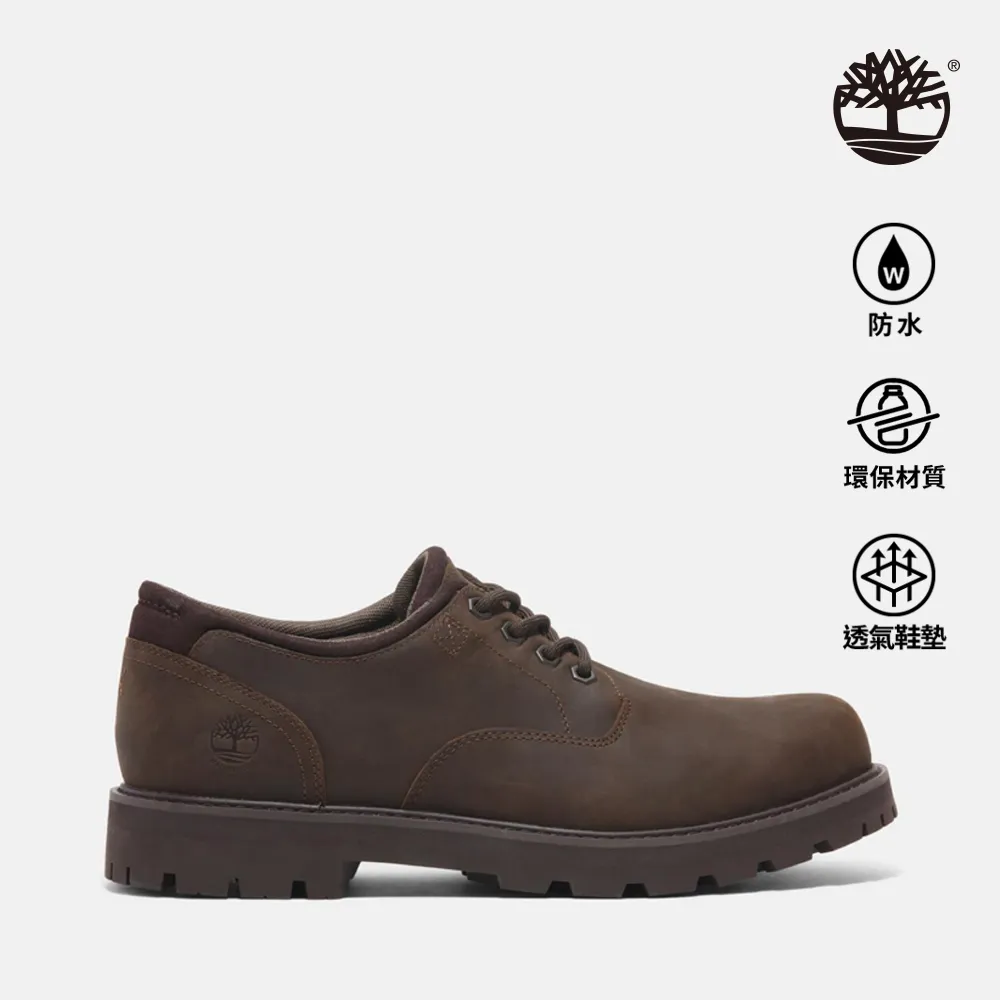 Timberland 男款深棕色皮革防水休閒鞋|A699PW07 歷史價格詳細信息