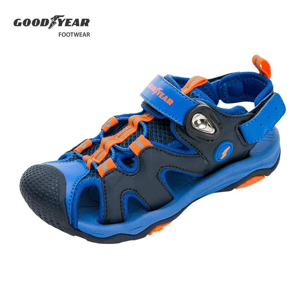 【GOODYEAR 固特異】護趾束扣運動涼鞋/童 舒適 安全 快速穿脫 黑(閃耀星光GAKS38910) 歷史價格詳細信息